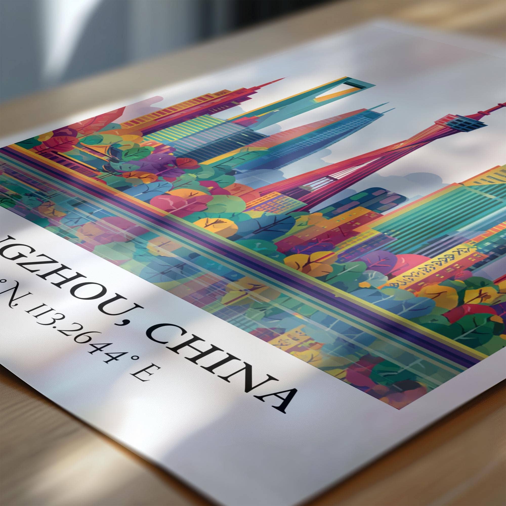 Premium Travel Art – Engroshandel Kunsttryk – Guangzhou Kunst, Guangzhou Retro Rejsekunst, Guangzhou Hjemmedekoration, Guangzhou Kina Gave, Kina Rejsekunst, Rejseprint, Indflytningsgave1