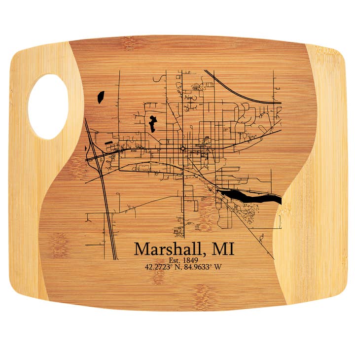 Michigan Themed 11"x9" Two Tone Cutting Board for wholesale by tinkrDIY