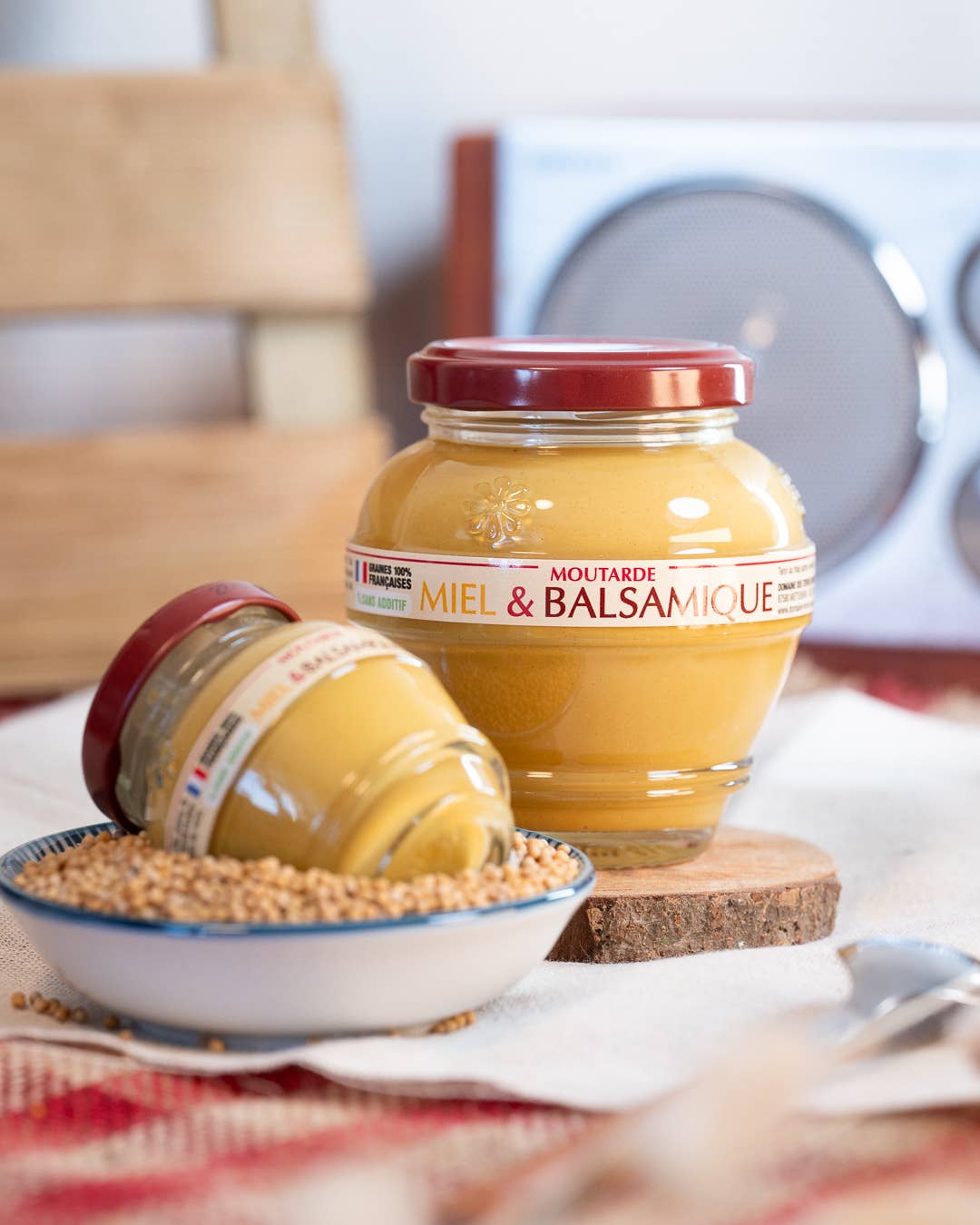 DOMAINE DES TERRES ROUGES - Wholesale Mustard - Honey and Balsamic Mustard French Seeds 200 g1