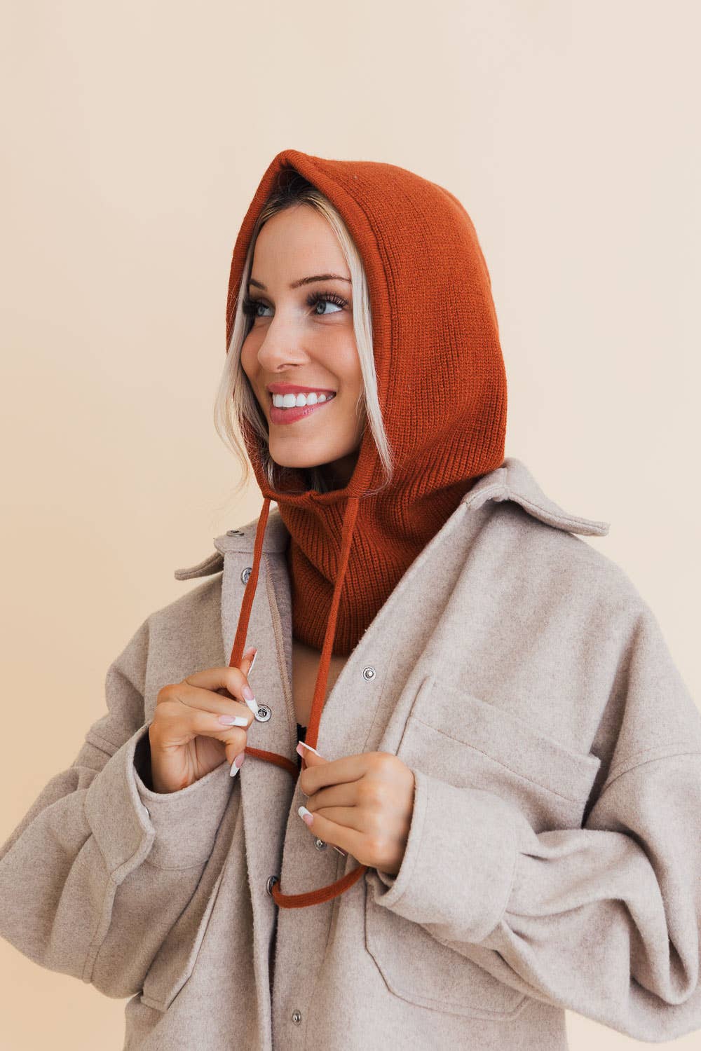 Leto Accessories - Vente Cagoule – femme - Tour de tête type cagoule avec cordon de serrage14