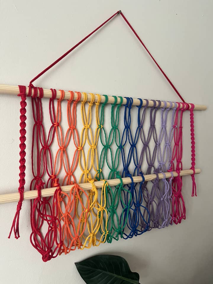 Macramé Nursery Toy Hammock for wholesale by Macra-Made With Love