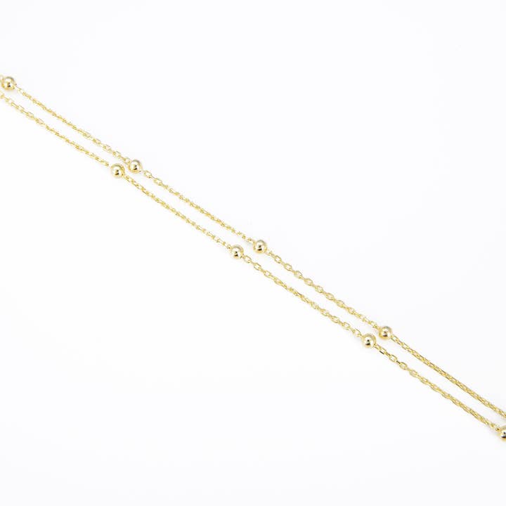 Cali Findings - Wholesale Link & Chain Necklace - Vermeil 14K Gold Over Sterling Satellite Necklace