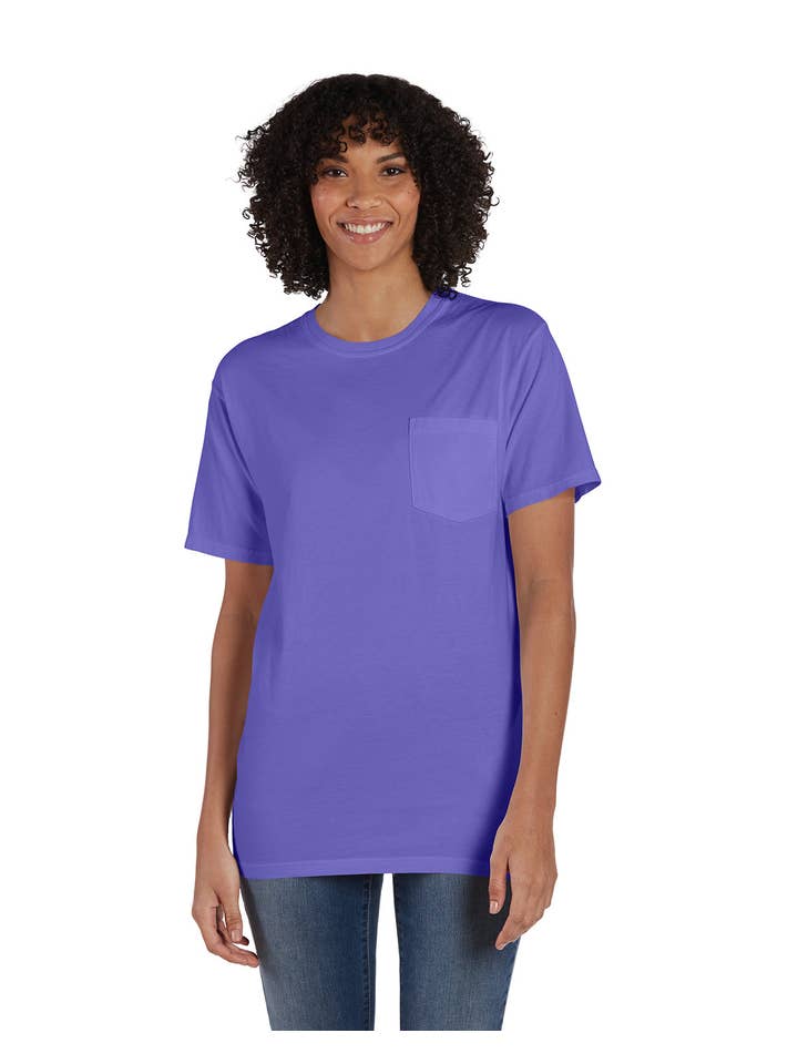 Total Apparel - Wholesale T-Shirt - Women's - ComfortWash by Hanes GDH150 - Garment-Dyed T-Shirt w/ Pocket4