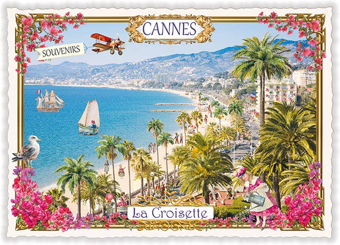 Actetre Deutschland Gmbh - Vente Cartes postales - France - Cannes, La Croisette (paysage horizontal) ; PK12150
