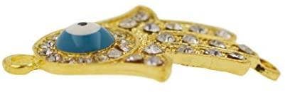 Mandala Crafts – wholesale Individuell berlock/hänge – Guldmetall Hamsa Hand Evil Eye Charms 10 st för smycken göra, prydnadsföremål; av Mandala hantverk4