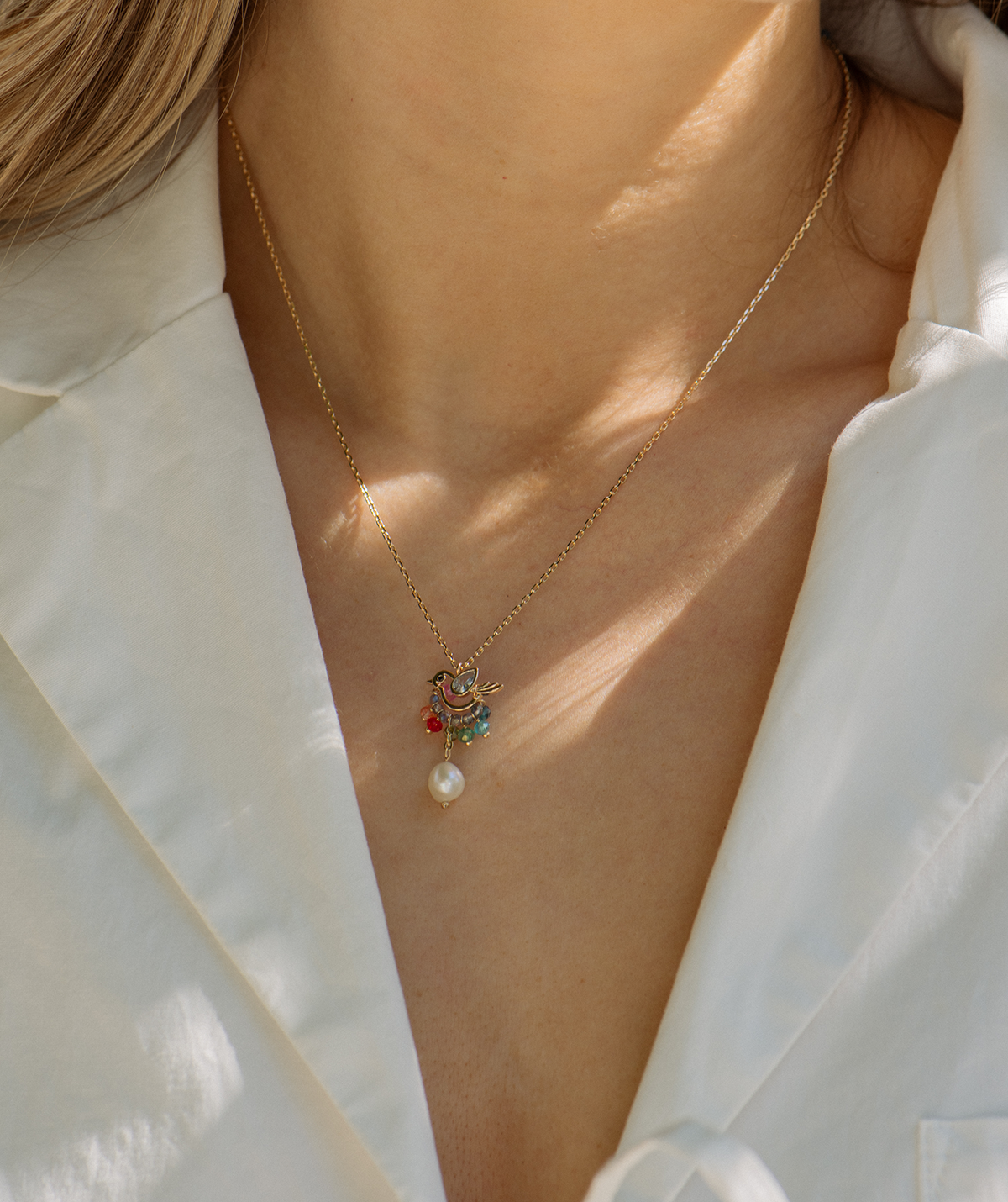 Marcia Moran - Wholesale Pendant/Charm Necklace - Birdie Necklace1