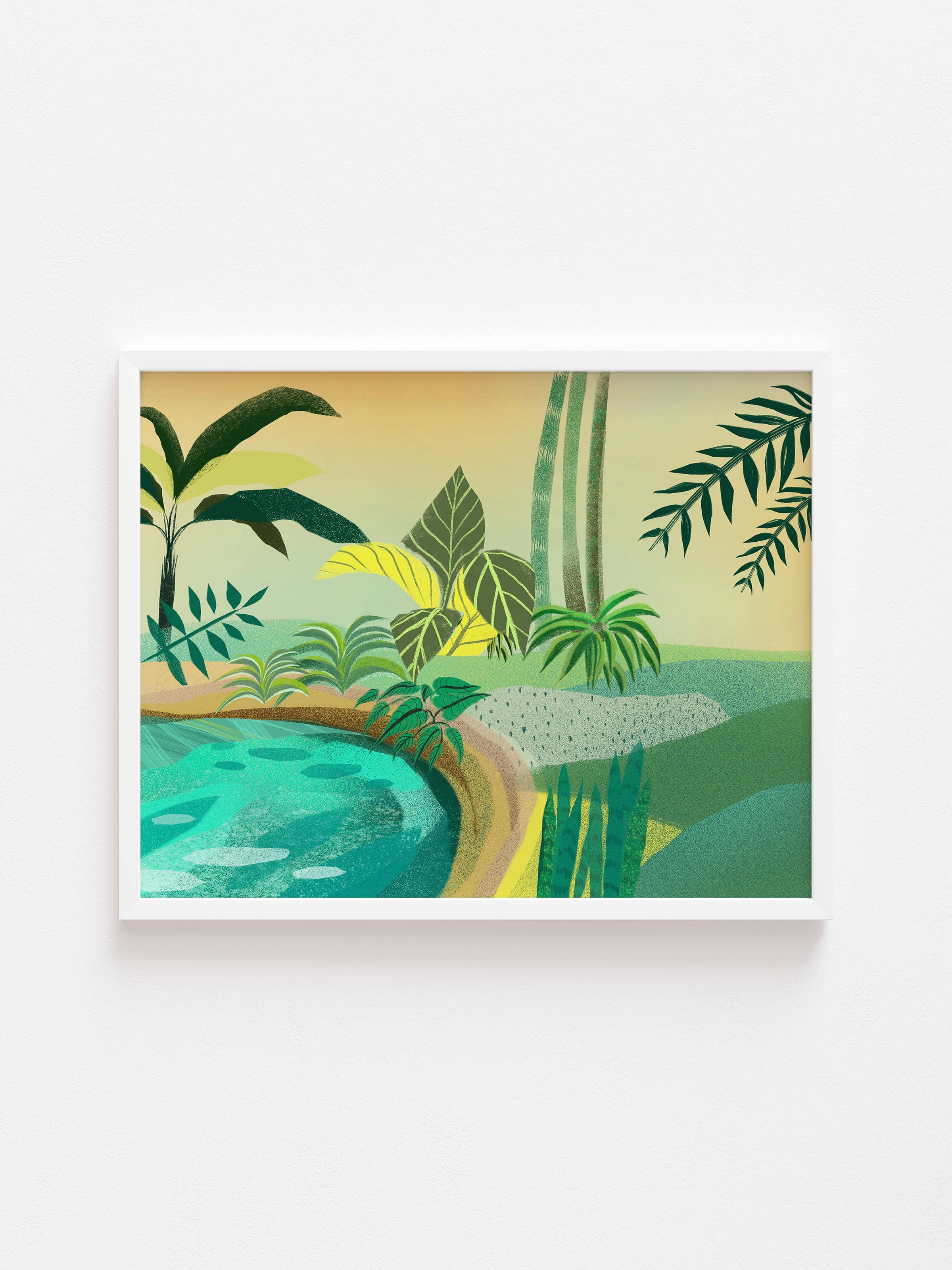 Kat Kerth Studio – Großhandel Kunstdruck – Blaues Cenote-Paradies