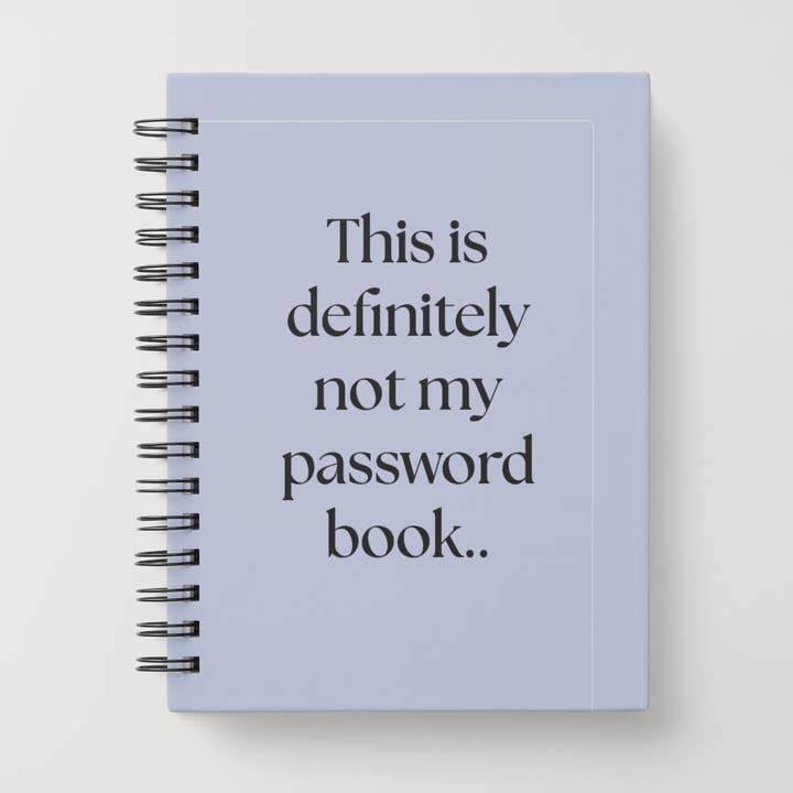This Is Definitely Not My Password Book - Notebook for wholesale by Quirky Doodles