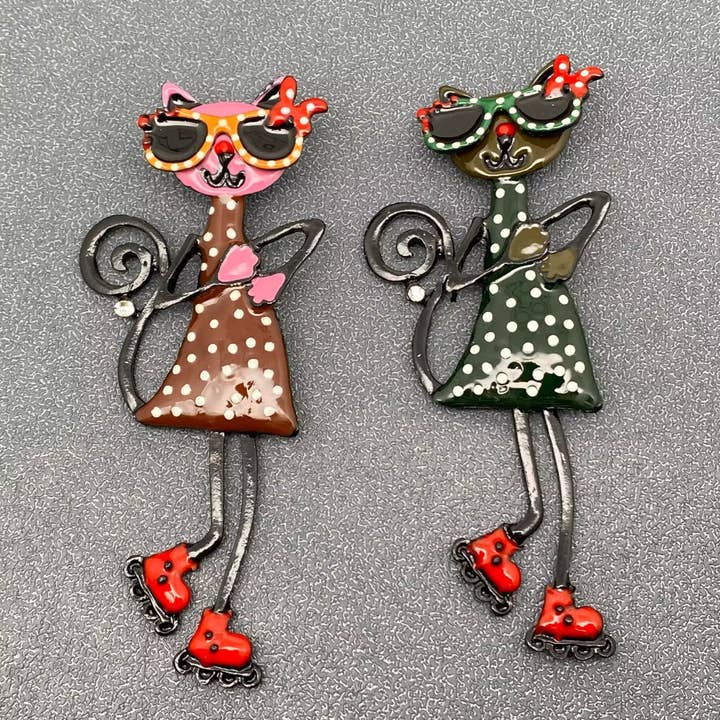 Broche de Gato Patinador para venta al por mayor de Mio Queena