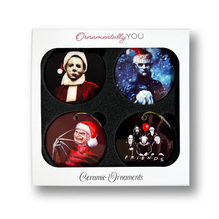 OrnamentallyYou - Wholesale Ornament Set - Horror Movie Ornament Bundle