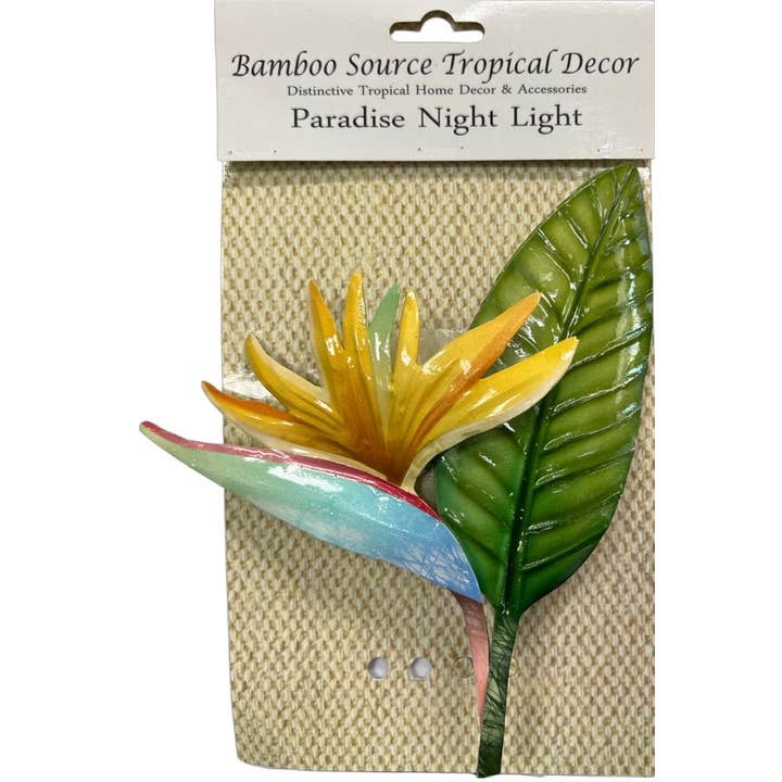 Bamboo Source Tropical Decor - Wholesale Night Light - Bird of Paradise Night Light1