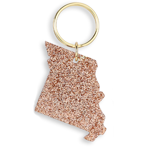 Lucky Feather – wholesale Keychain – Women's – Glitter Keychain - State - MISSOURI1