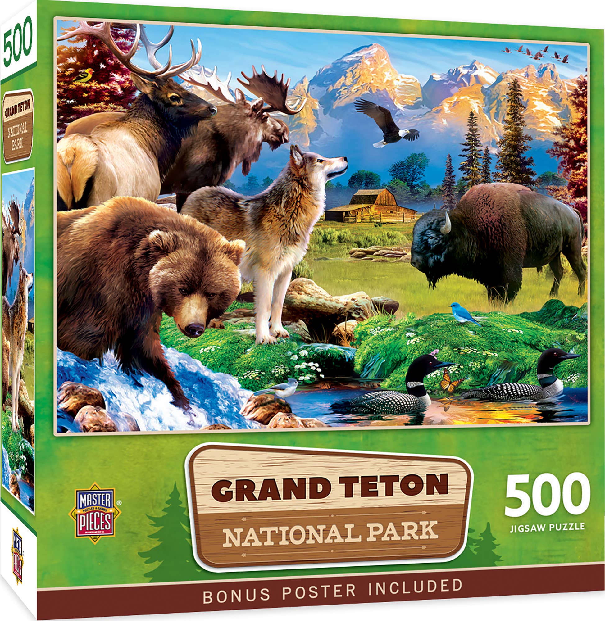 Masterpieces Puzzles - Vente Puzzle – adulte - Puzzle de 500 pièces du parc national de Grand Teton0