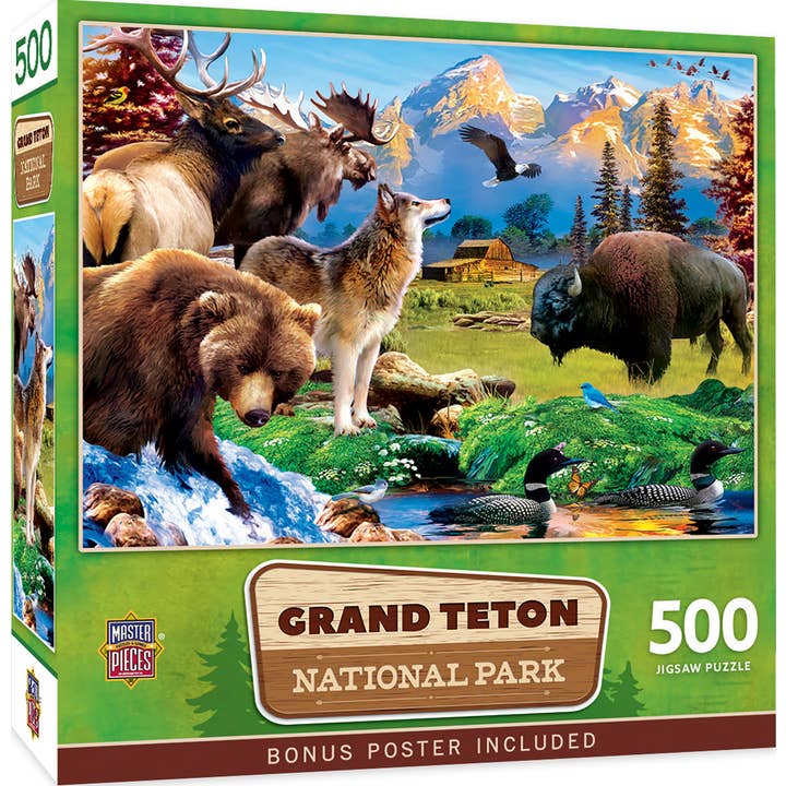 Masterpieces Puzzles - Vente Puzzle – adulte - Puzzle de 500 pièces du parc national de Grand Teton