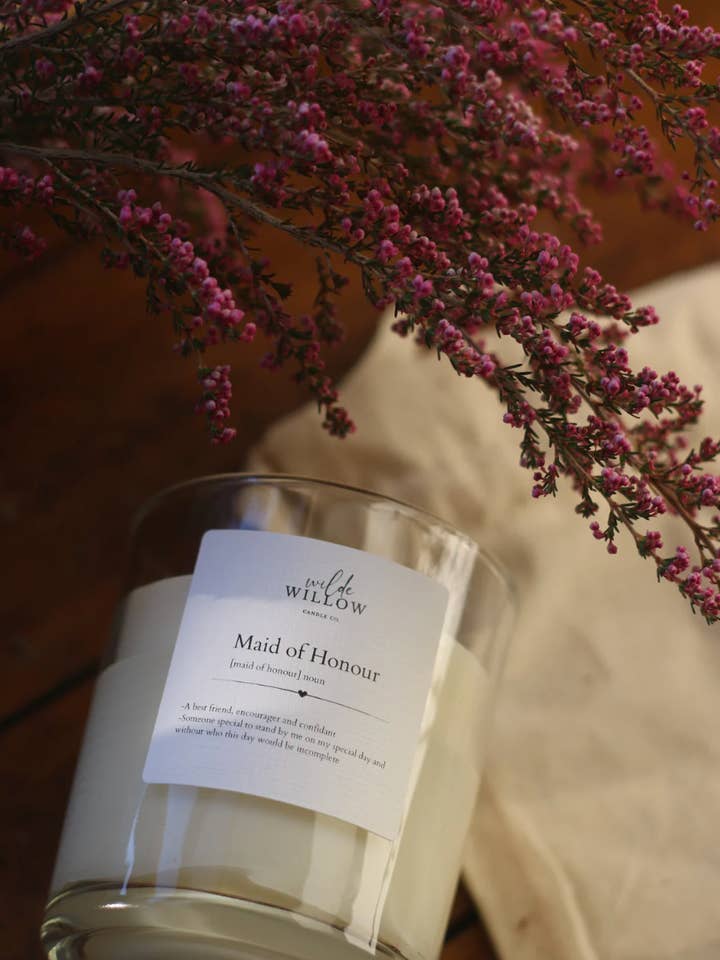 Kerze Brautjungfer (Mini) für den Großhandel von Wilde Willow Candle Co