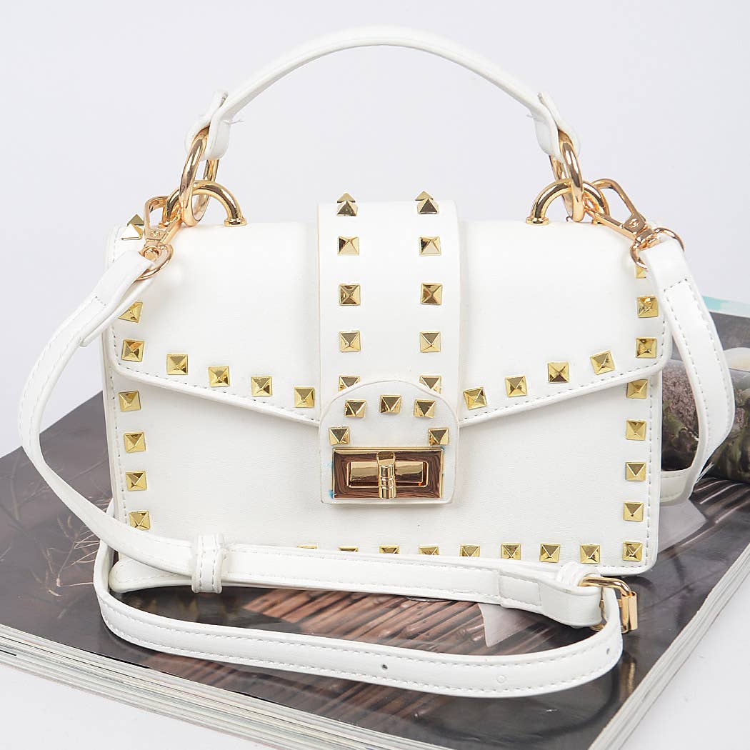 3AM BY H&D ACCESSORIES - Wholesale Top Handle Bag - Women's - Studded Top Handle Clutch14