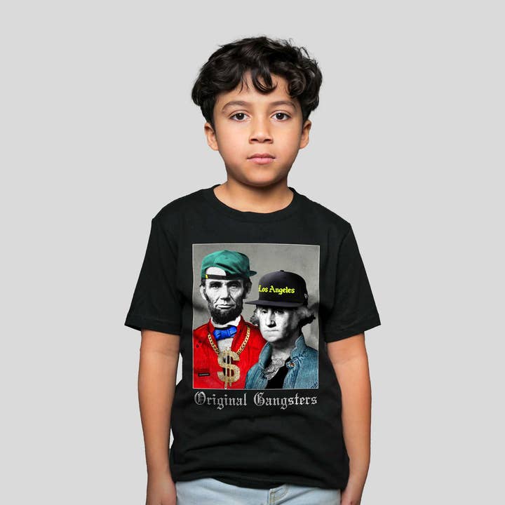 Kid Dangerous - Wholesale Screen Printed T-Shirt - Kids - Kids Hip Hop Original Gangsters T-Shirt Rapper Graphic Tee1