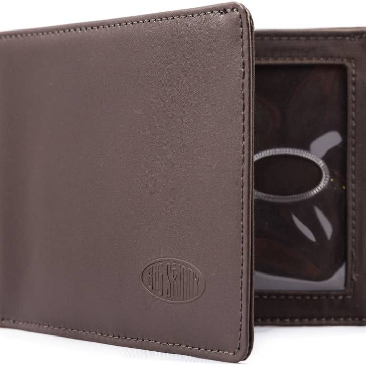 Big Skinny Wallets - Wholesale Wallet - Men's - Leather Super Skinny Bifold Wallet - Brown