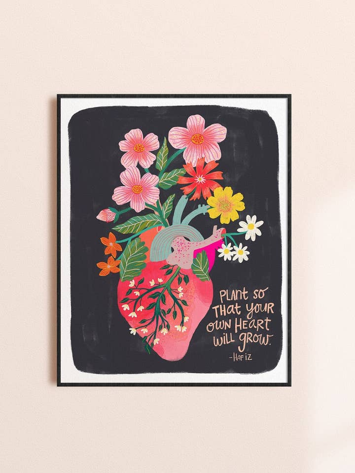 Grow Your Heart - Kunstdruck für den Großhandel von Dream Folk Studio