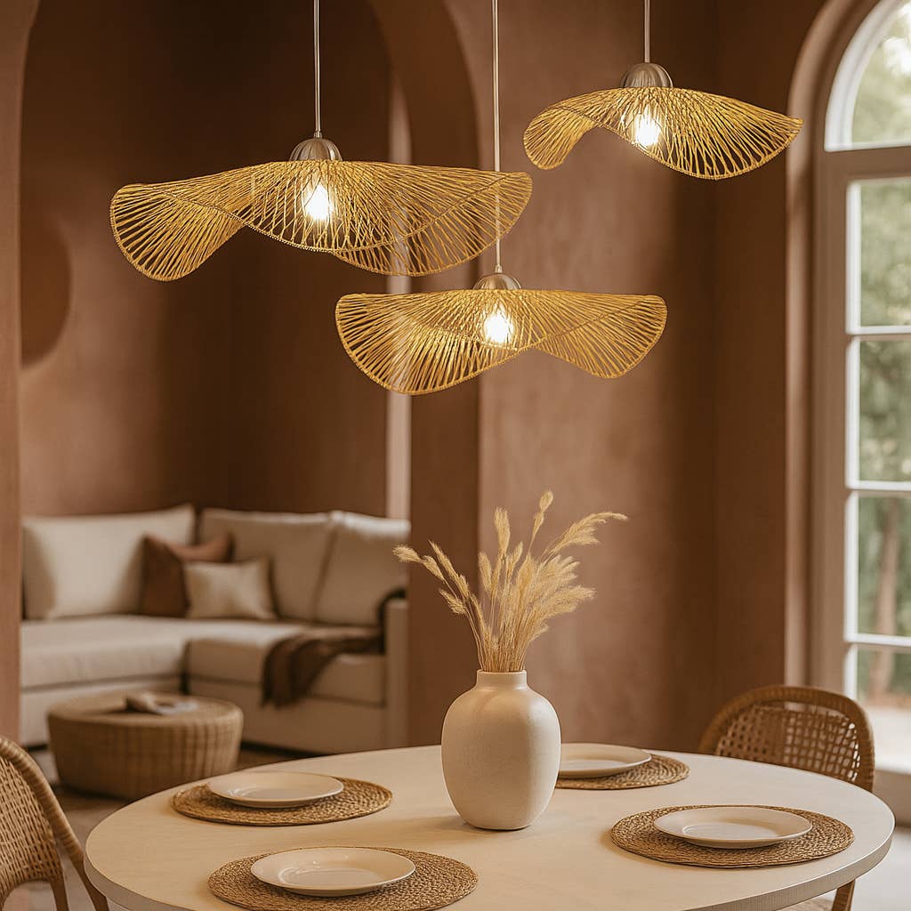 Now's Home - Venta al por mayor Lámpara de araña y colgante - SUSPENSIÓN DE BAMBÚ NATURAL DIÁMETRO 75CM CARAVELLE2