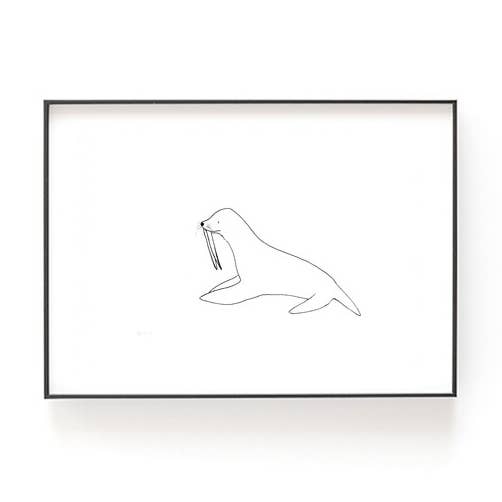 Art Print --- Walrus for wholesale by Chloe & Helen