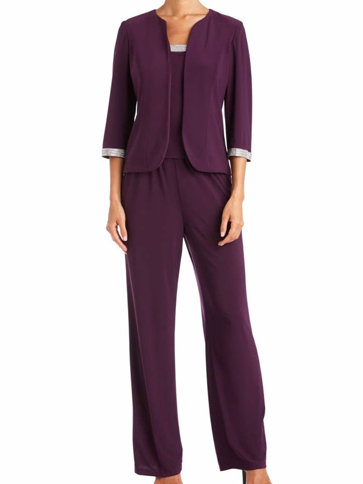 PLUM RM Richards Embellished 3-Piece Jacket Dress for wholesale on Faire0