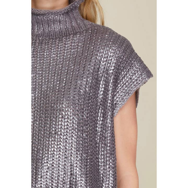 STYLE USA - Venta al por mayor Túnica - Mujer - TOP TIPO JERSEY METALIZADO7