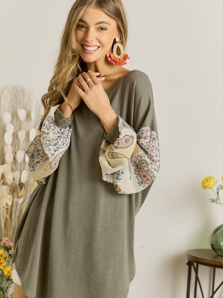 ADORA LA - Wholesale Tunic - Women's - MYT13551C - TWIST OPEN BACK TUNIC TOP