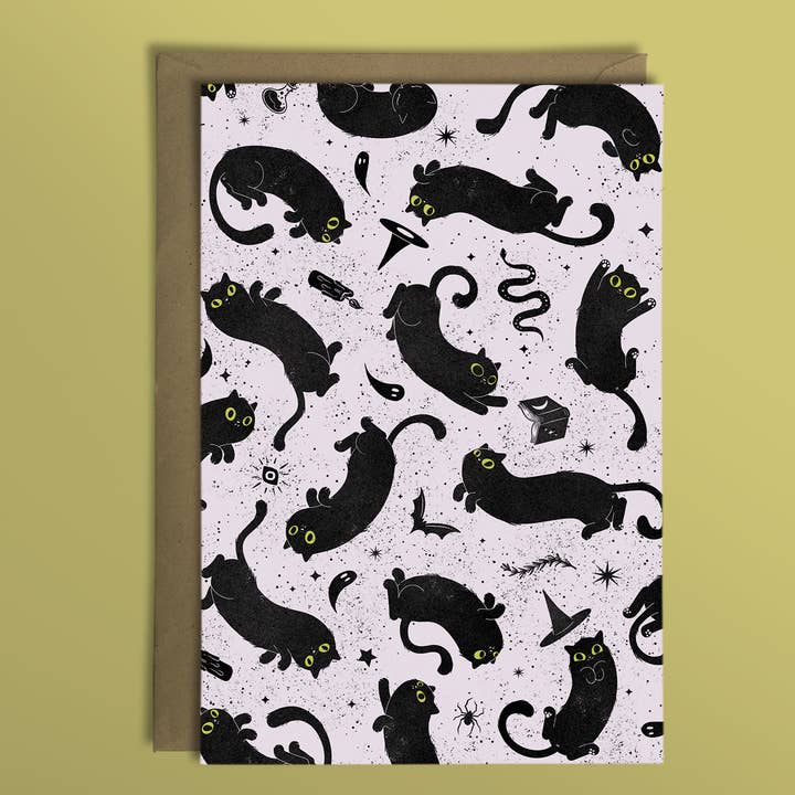 Elissa Marie Creative - Wholesale Everyday Greeting Card - Void Kitties Greeting Card | black cats | witchy | magick1