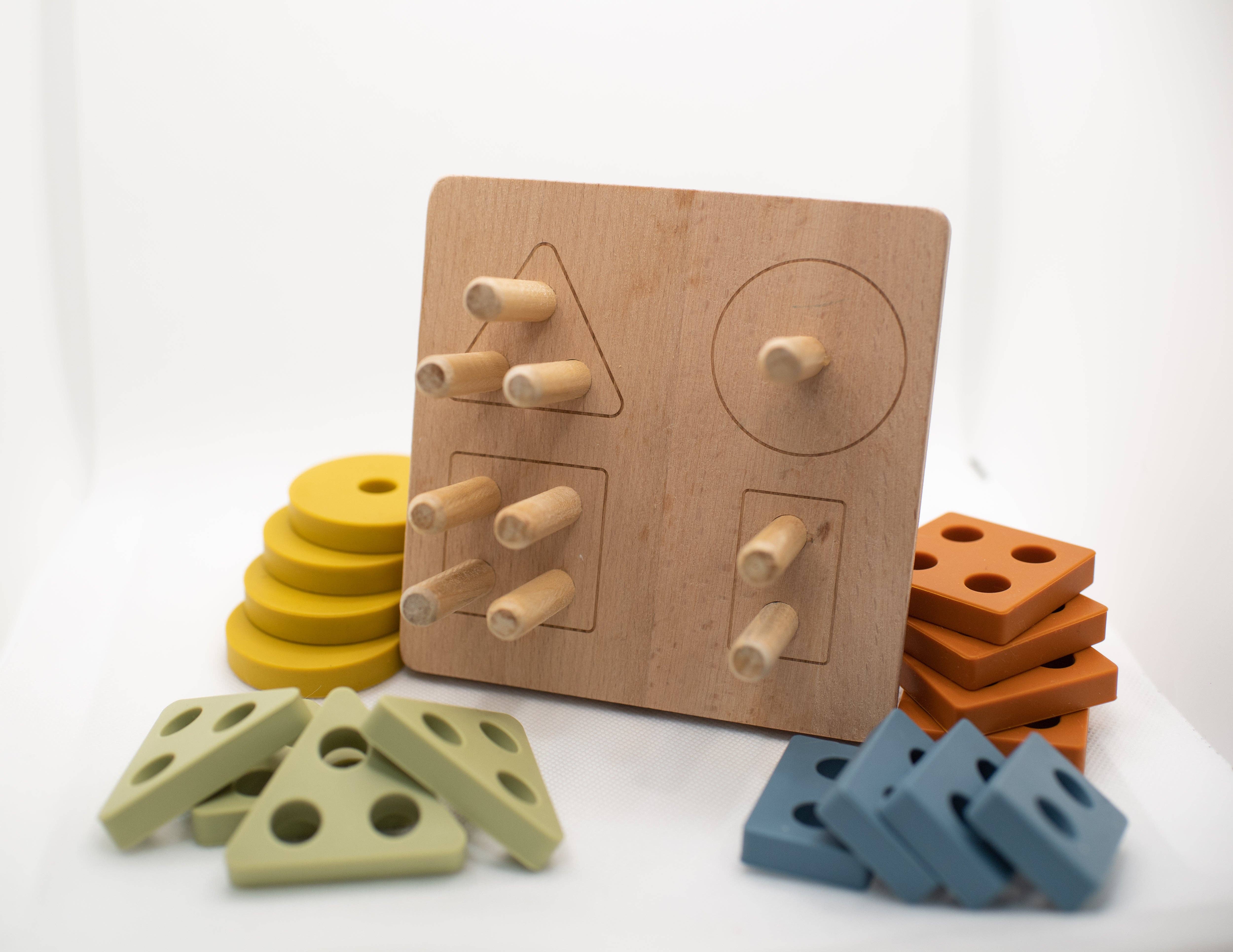 Lytl Store - Wholesale Puzzle - Kids - Shape Puzzle Toy + Geometric + Wood & Silicone + Montessori5