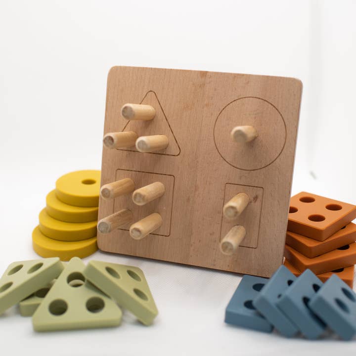 Lytl Store - Wholesale Puzzle - Kids - Shape Puzzle Toy + Geometric + Wood & Silicone + Montessori5
