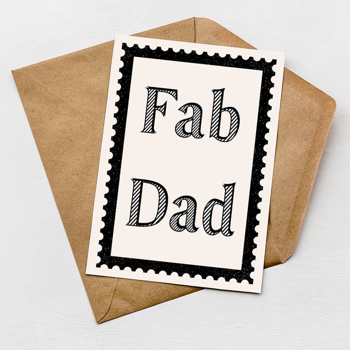 Fab Dad Father's Day Card | Greetings Card for wholesale by Greenwich Paper Studio
