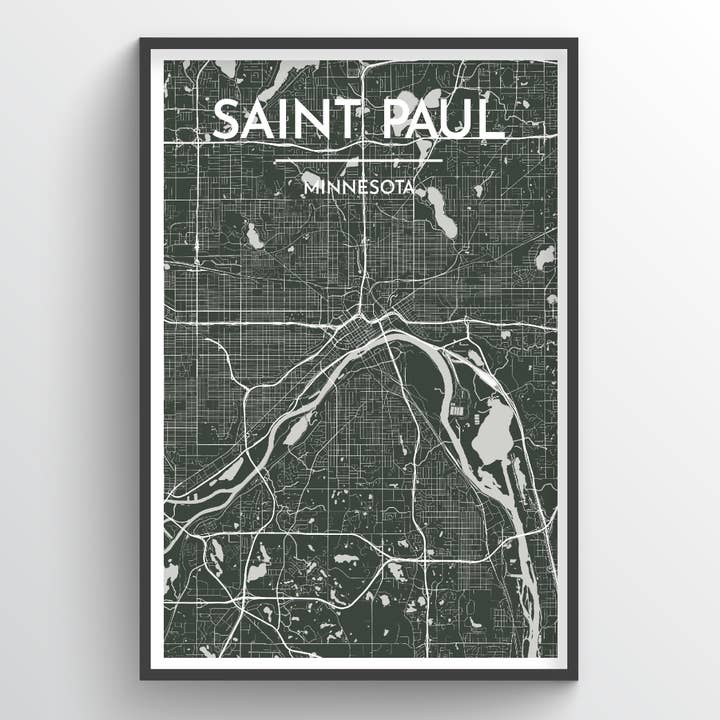 St Paul City Map for wholesale by Point Two Design Group