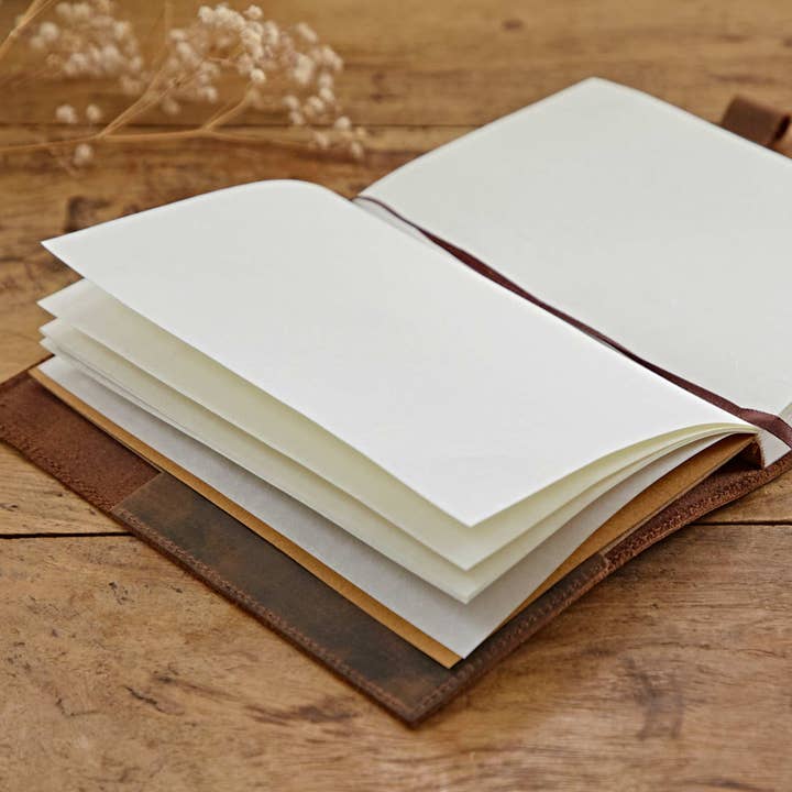 The Paper High Gift Company Limited - Wholesale Journal Cover - Buffalo Leather Refillable Tree of Life Journal