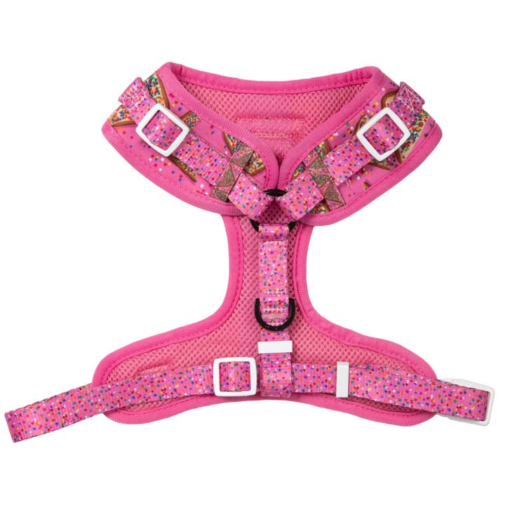 Big and Little Dogs - Wholesale Pet Harness - Dog - ADJUSTABLE DOG HARNESS: Pink Fairy Bread