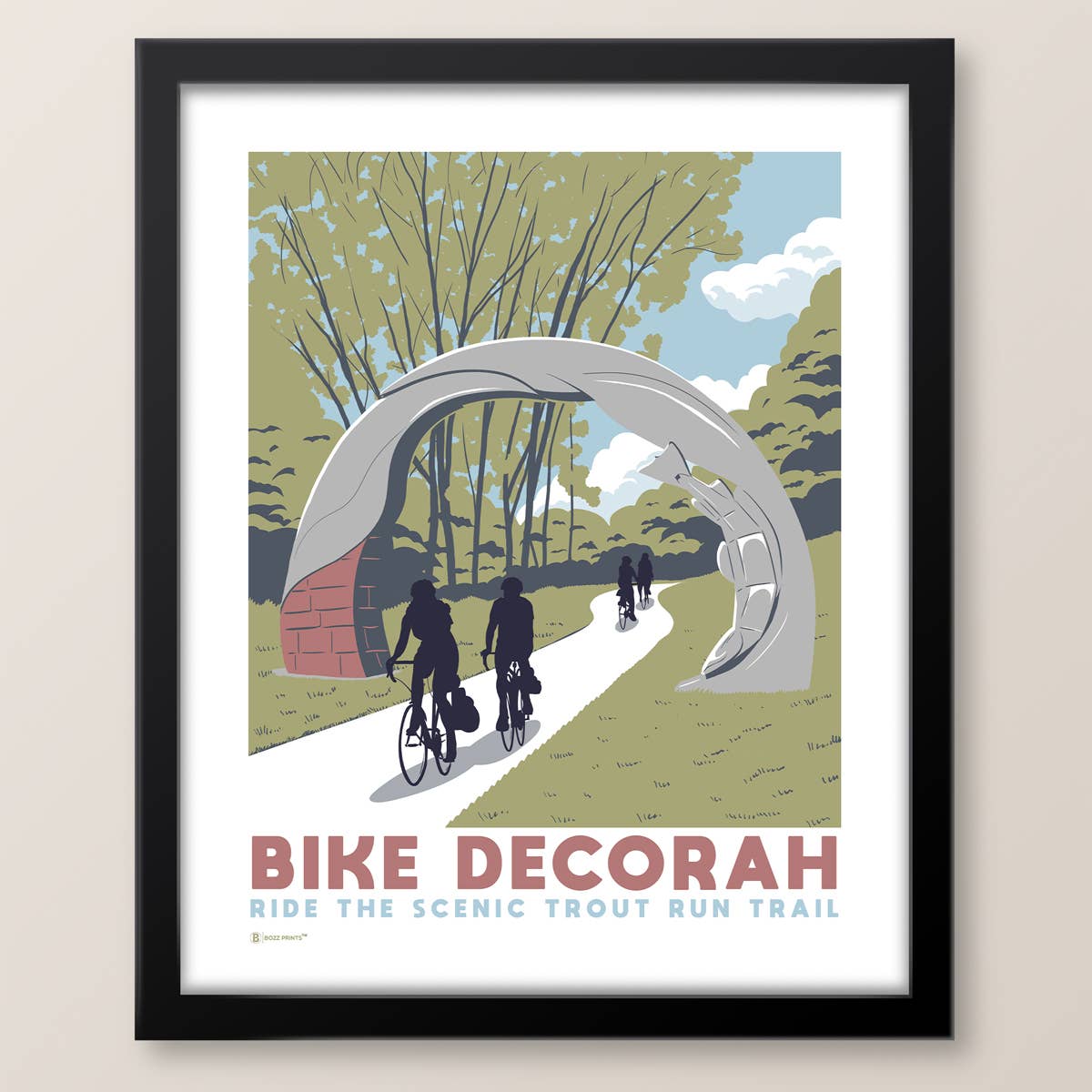 Bozz Prints - Wholesale Art Print - Bike Decorah Iowa Print1