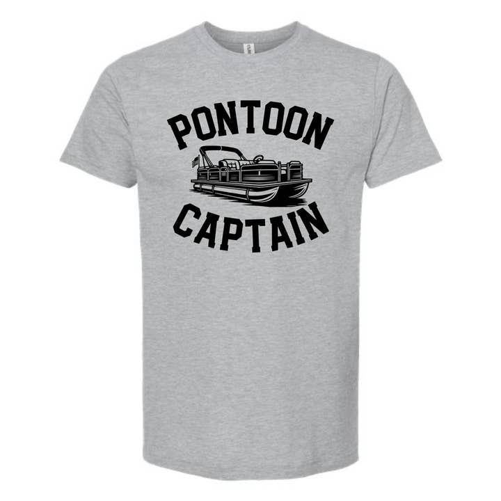 dkhandmade - Wholesale Screen Printed T-Shirt - Men's - PONTOON CAPTAIN T-SHIRT | LAKE DAY | RIVER | BEACH1