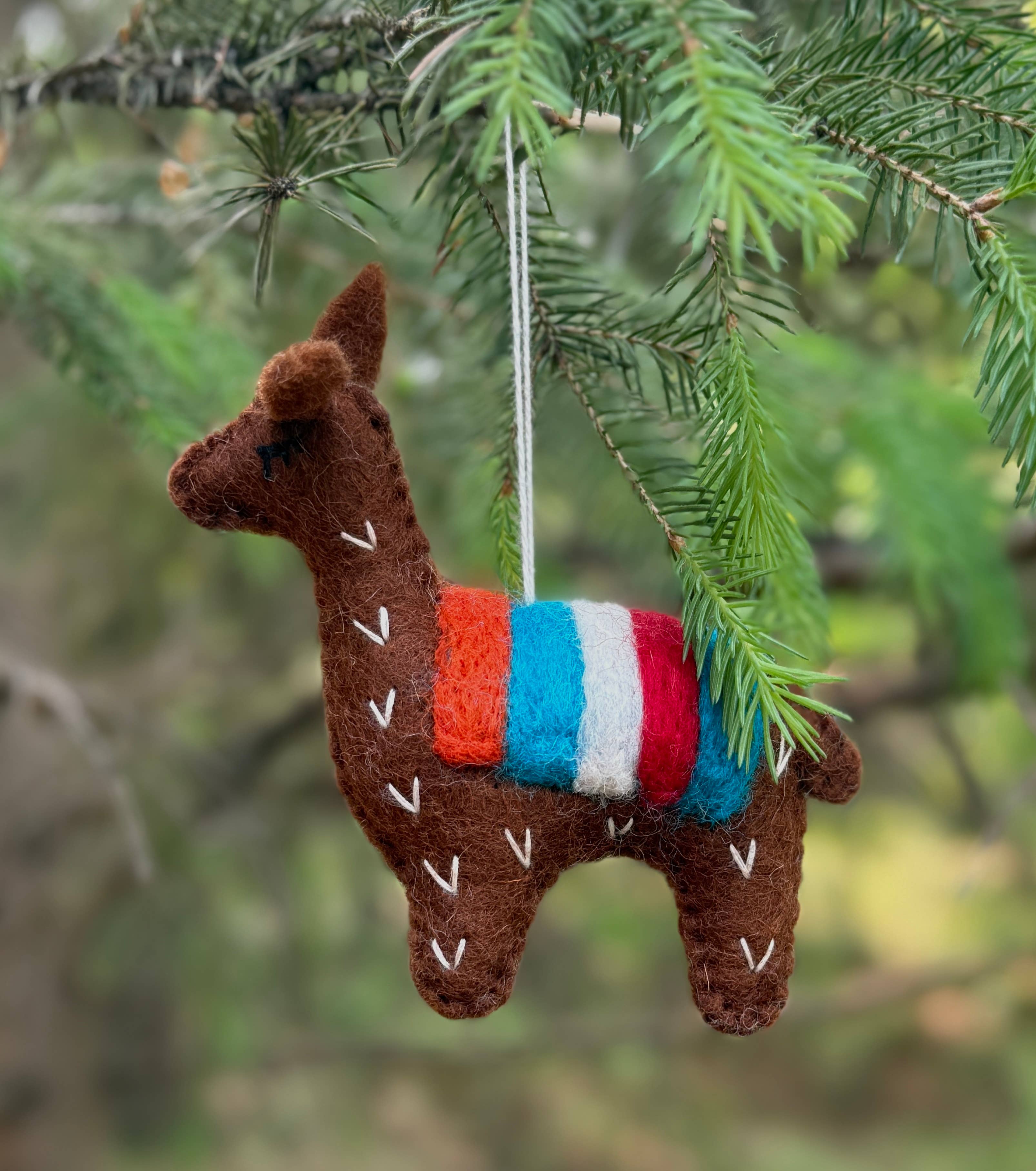 Lungta Imports - Wholesale Ornament -  Hand-Felted Farm Animals Christmas Ornaments – Fair Trade 19