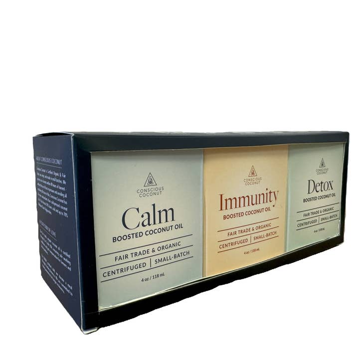 Conscious Coconut - Wholesale Bath/Body Oil - Boosted Body Oil Gift Set
