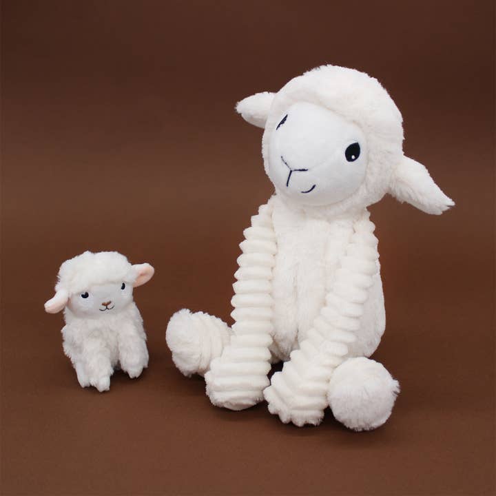 Les Déglingos, France - Wholesale Stuffed/Plush Toy - Kids & Baby - LES PTIPOTOS - MUM & BABY PLUSH SHEEP WHITE2