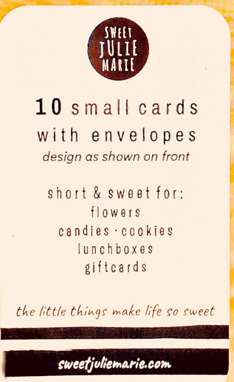 Sweet Julie Marie - Vendita all'ingrosso Biglietti d'amore - 10 biglietti piccoli | Lunchbox Notes | Love Notes | Mini Notes2