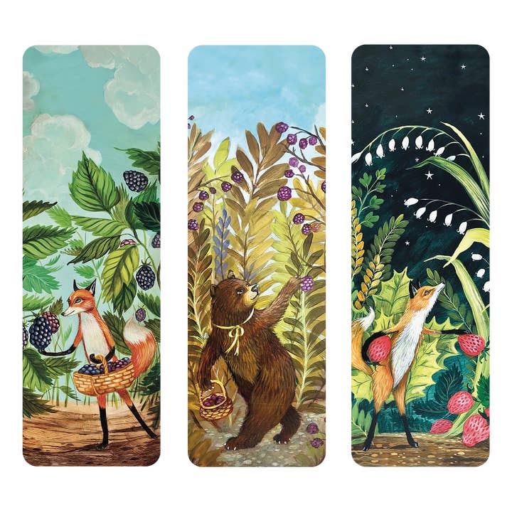 Berry Tales Bookmarks for wholesale by Hester & Cook - Stationery