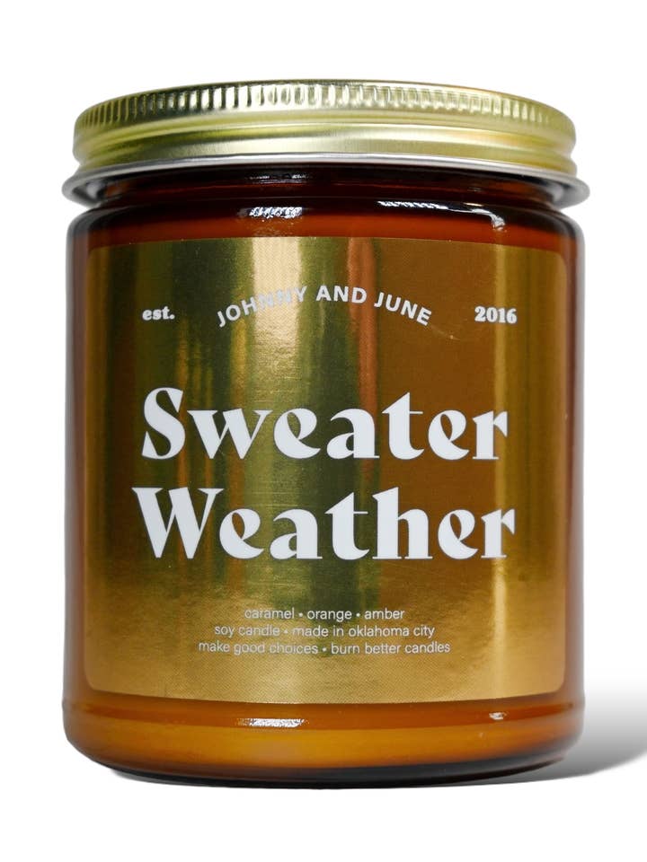 Sweater para Holiday 8oz Soy Candle por atacado de Johnny and June