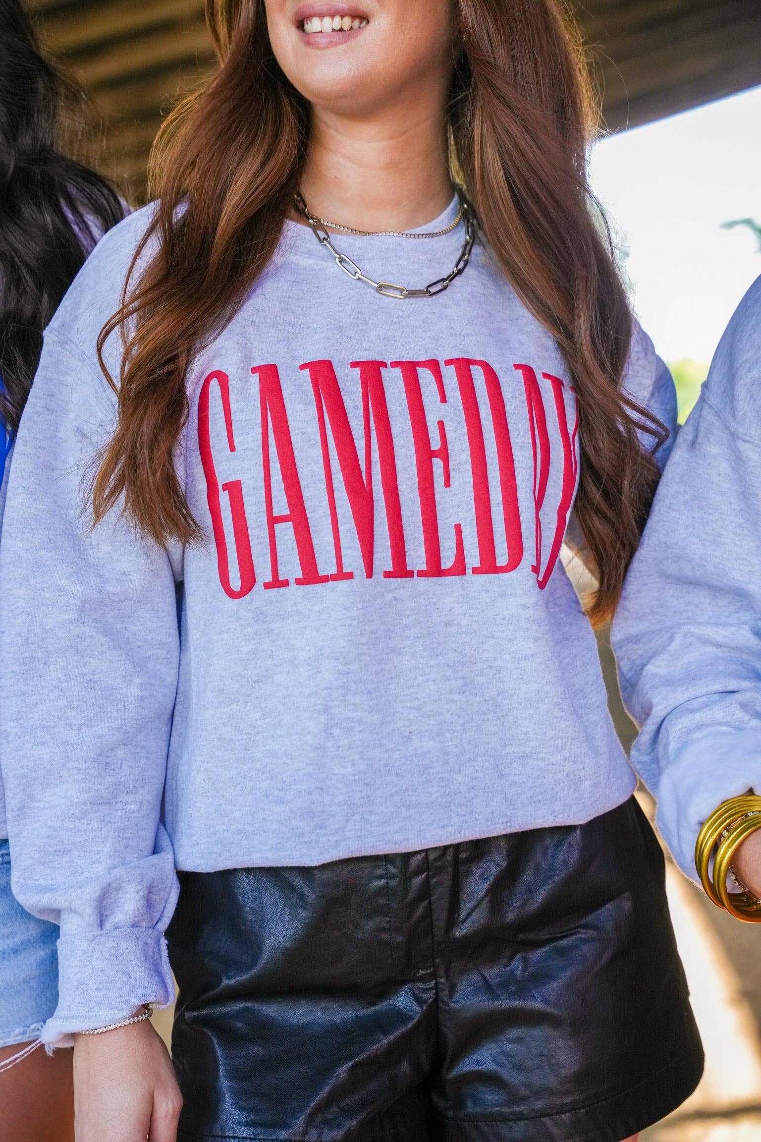 Summer Tees - Wholesale Graphic Sweatshirt - Women's - GAME DAY PUFF TEE1