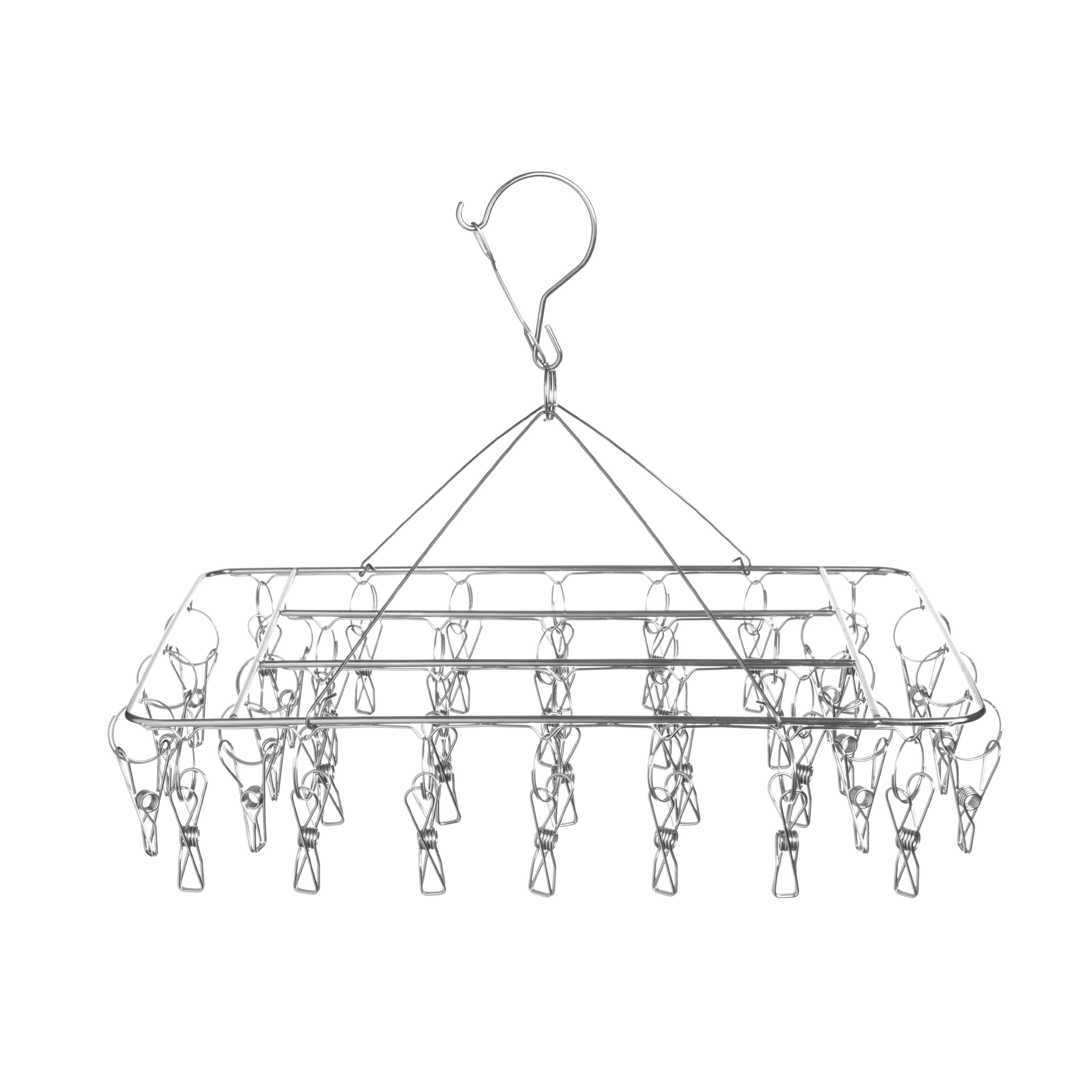 EcoLuxe Living - Wholesale Clothes hangers - Silver Marine Grade Stainless Peg Hanger (100% Rust Proof)1