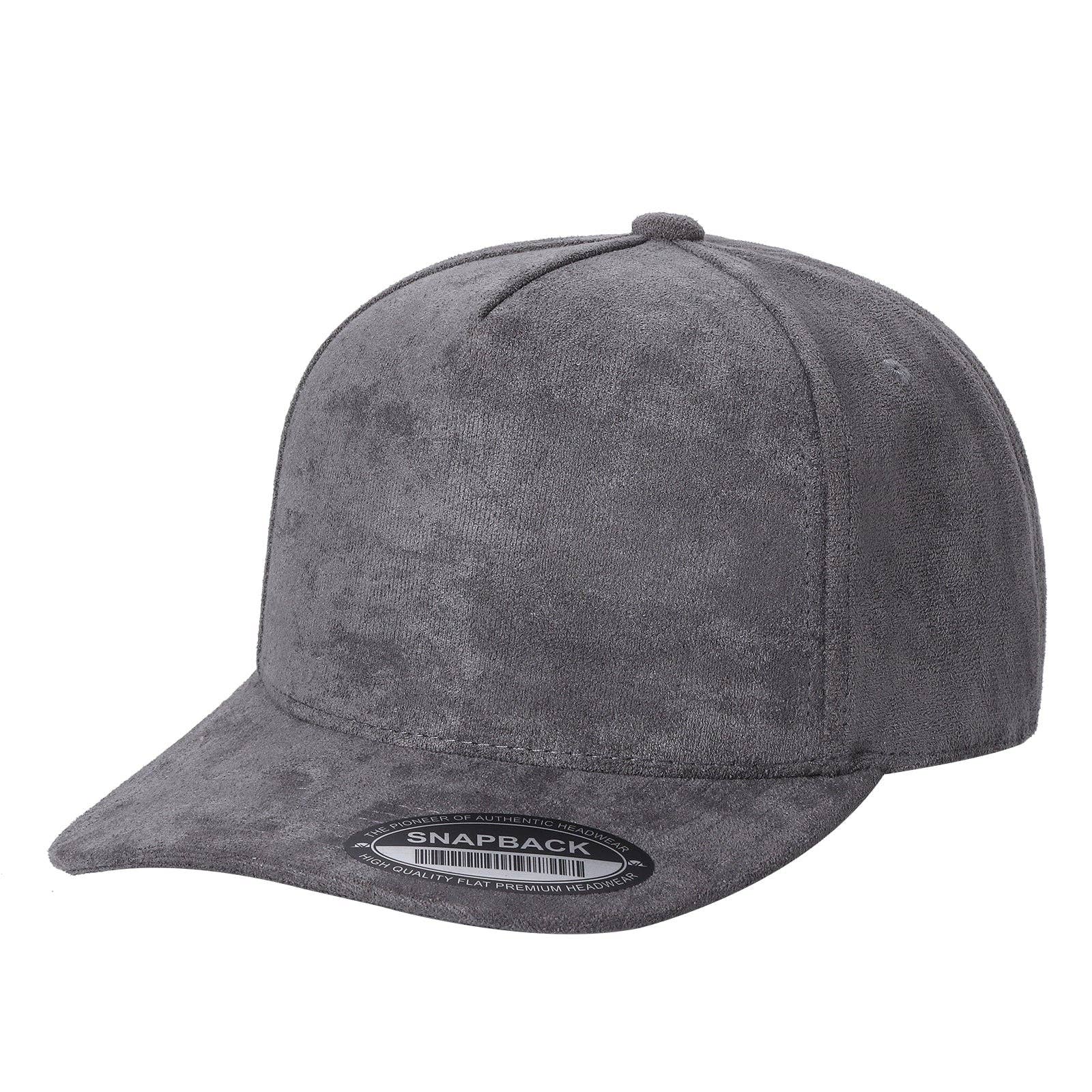 Burzip collection – wholesale Baseballkeps - Unisex – TC2>SUEDE SOLID 5-PANEL KEPSAR6