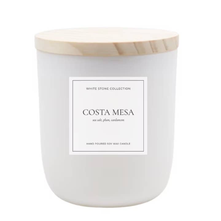 White Stone Collection - Vendita all'ingrosso Candela in vasetto - Costa Mesa - Candela in Vaso Riempita0