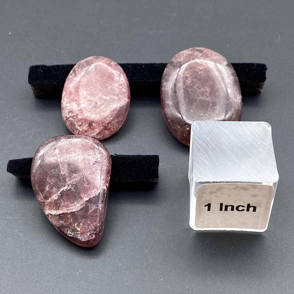 Crystal River Gems LLC – wholesale Spiritual stone/crystal – Strawberry Quartz Gemstone Cabochon1