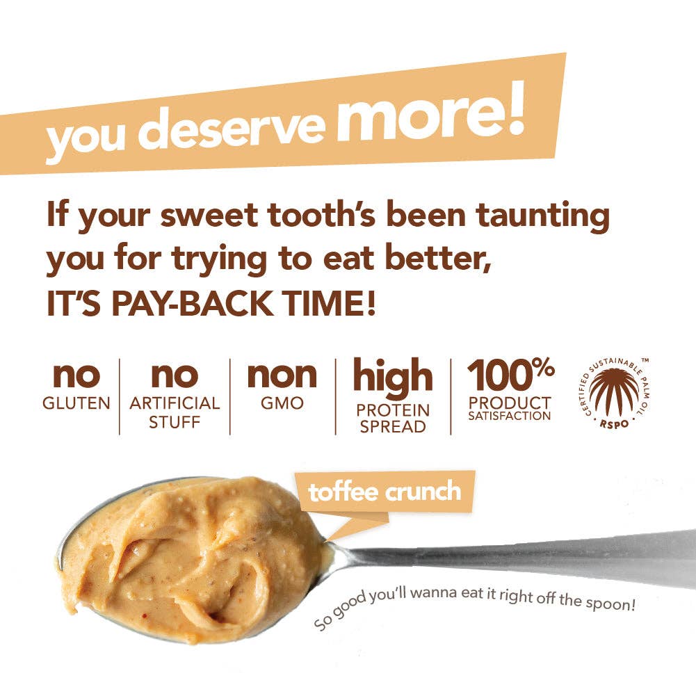 Nuts 'N More - Wholesale Nut Butter - Toffee Crunch High Protein Peanut Butter Spread6