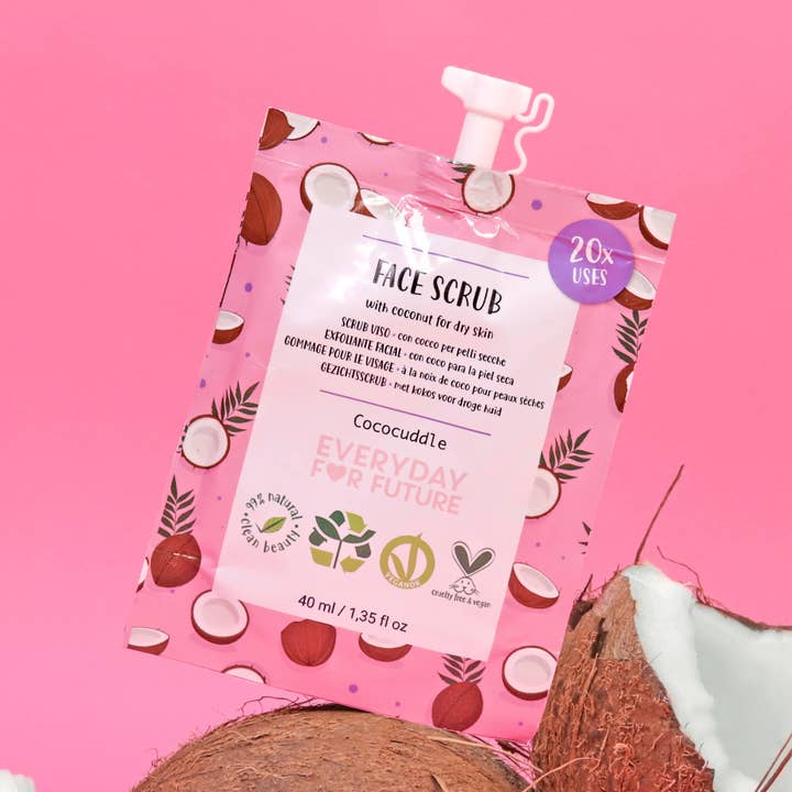 Scrub Viso Emolliente con Olio di Cocco per la vendita all'ingrosso da parte di Everyday For Future